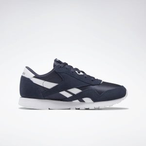 Reebok Classic Nylon Turnschuhe Kinder - Navy/Weiß - DE 048-LCO